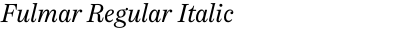 Fulmar Regular Italic